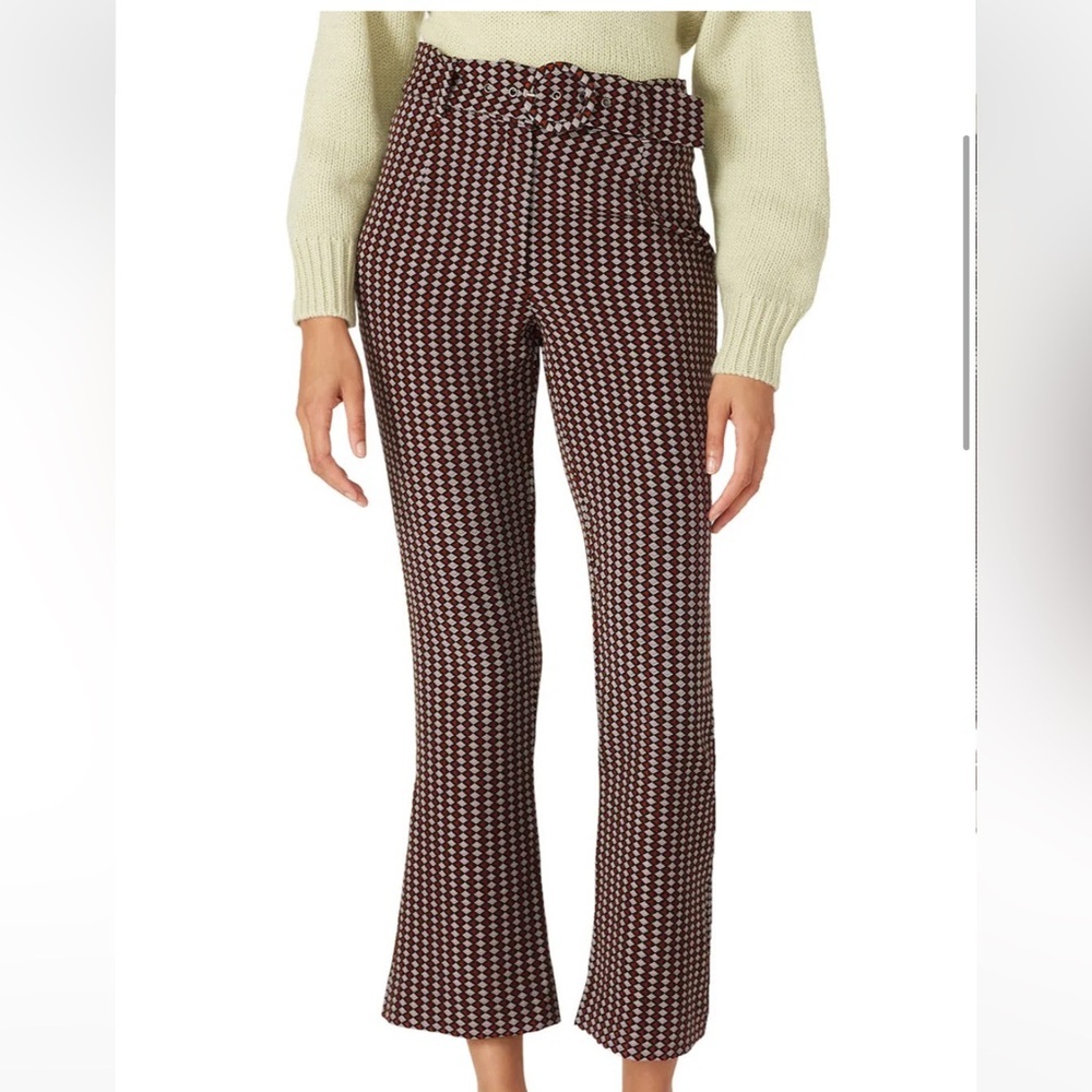 Love, Whit by Whitney Port Purple Geo Printed Pants